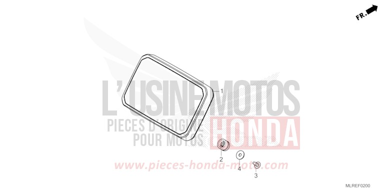 METER for Hornet 500 MAT GUNPOWDER BLACK METALLIC (NH436) from 2024